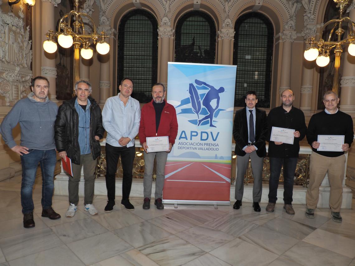 Los premiados  en el Ayuntamiento de Valladolid