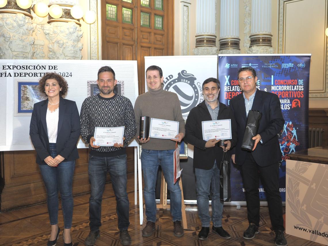 los premiados en el Ayuntamiento de Valladolid